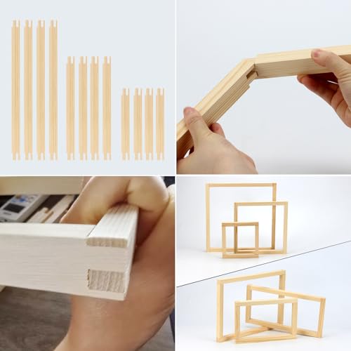 FMTYAOIU Stretcher Bars for Needlework, 6 Sets, 3 Sizes