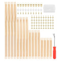 16 Pcs Wooden Stretcher Bars for Canvas, 4 Sizes (6/8/12/16 Inch)