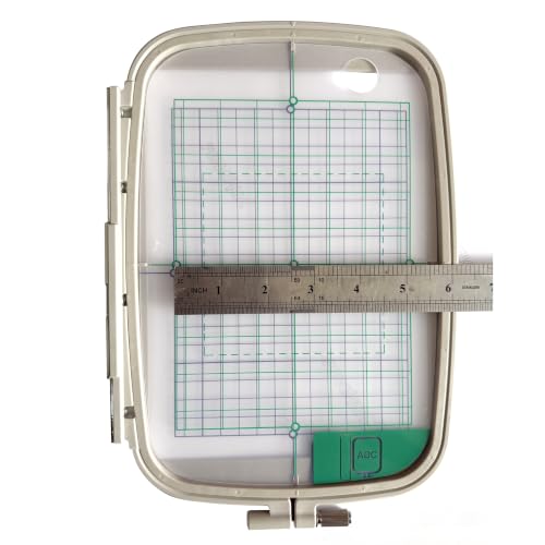 LNKA SA444-Large Hoop Embroidery Hoops 7-Inch-by-5-Inch for Brother PE800 PE770 780D PE700 PC6500 Brother Innovis 1250 700 Sewing Machines - size: SA444-Large Hoop