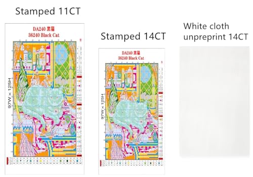 CaptainCrafts Cross Stitch Kits Christmas Stocking Counted Unprinted Fabric Needlecrafts Embroidery Kit for Adults (Polar Bear, No Preprint Counted 14CT, 13×19.3 Inch) - color: Polar Bear, size: No Preprint Counted 14CT, 13×19.3 Inch