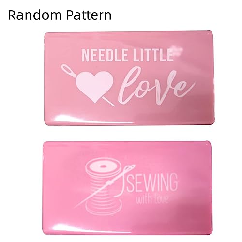Magnetic Needle Case,Magnetic Needle Storage Case,Portable Rectangle Magnetic Sewing Stitching Pin Storage Box,Sewing Knitting Pin Organizer,Needle Container Tool,for Storing Needle(Random Pattern)