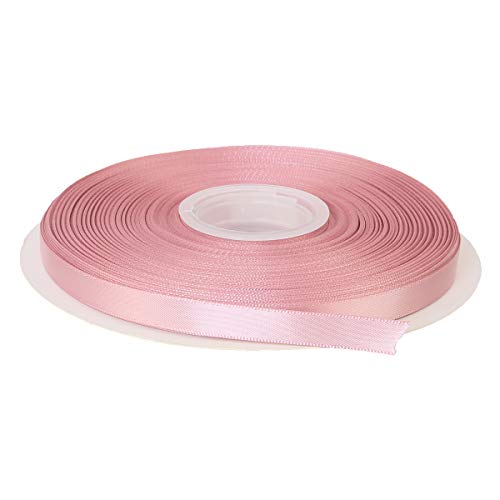 ITIsparkle 3/8" Inch Double Faced Satin Ribbon 50 Yards-Roll Set for Gift Wrapping Scrap Books Party Favor Hair Braids Baby Shower Decoration Floral Arrangement Craft Supplies, Rose Gold Ribbon - color: Rose Gold