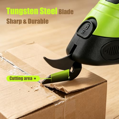 4.2V Cordless Electric Fabric Scissors with Case - style: With 1 Blade