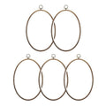 PATIKIL 11x8.7inch Embroidery Hoops, 5Pieces Imitated Wood Oval Frame Cross Stitch Hoop Ring for Embroidery Art Craft Sewing Ornaments Hanging Decoration - size: 11x8.7inch