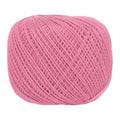 MECCANIXITY Crochet Thread Pearl Cotton Size 3 Pure Pink 164 Yards for Crocheting Tatting Knitting Embroidery Sewing - color: Pure Pink