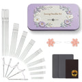 HTVRONT Sewing Needles 56 PCS, Large Eye Embroidery Needles for Hand Sewing - color: A-Silver 56PCS