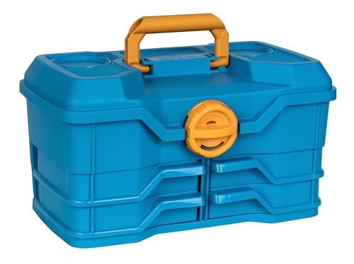 Flambeau Outdoors NextGen 4/0 M Tackle Box 4 Pivot Trays 23 Slots, Blue - size: Medium - Without Tackle Kit - Blue