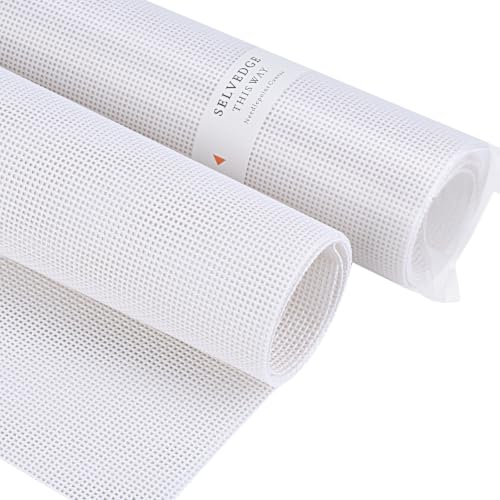2 Pack 13 Mesh Needlepoint Canvas with Selvedge Direction Marked