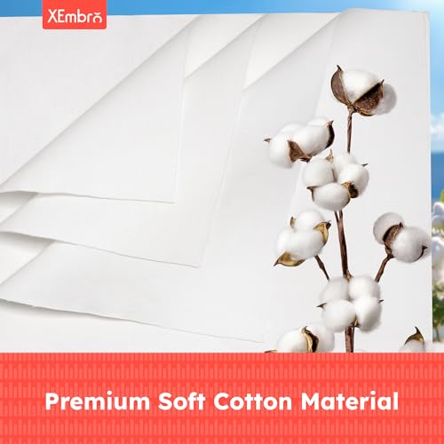 12 PCS White Embroidery Fabric, Pre-Cut Embroidery Cloth Fabric Squares for DIY Sewing, Needwork and Home Decoration (11.8 x 11.8 Inch) - color: White, size: 11.8 x 11.8 inch