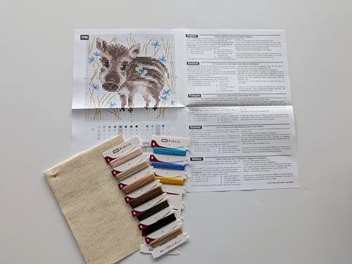 RIOLIS 1756 Little Boar Counted Cross Stitch Kit 5.12 x 5.12 in - style: Modern, Traditional