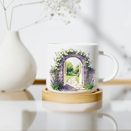 GLOBLELAND 18 Sheets Flower Doors and Window Transfer Stickers 3.9x3.6inch - style: Flower Door Window