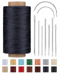 DIUDUS 218 Yards Upholstery Thread, Heavy Duty Sewing Kit Waxed Thread - color: Navy Blue
