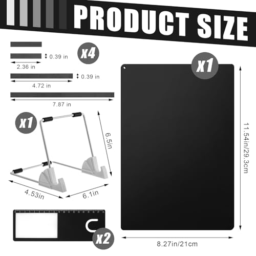 Flutesan 8 Pcs Cross Stitch Accessories and Tools, Black - color: Black
