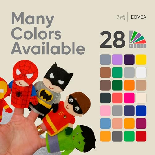 EOVEA - Acrylic Felt Fabric by The Yard - Soft and Durable 72" Wide & 1.6mm Thick Felt Sheets for DIY Crafts, Sewing, Upholstery, Cushion, Padding, Costumes(Platinum Grey, 1 Yard) - color: Platinum Grey, size: 1 Yard