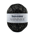 Shimmer Metallic Thread for Crochet, Lace & Embroidery, Black, Gold Glitter - color: Black, Gold Glitter, size: 1 Pack