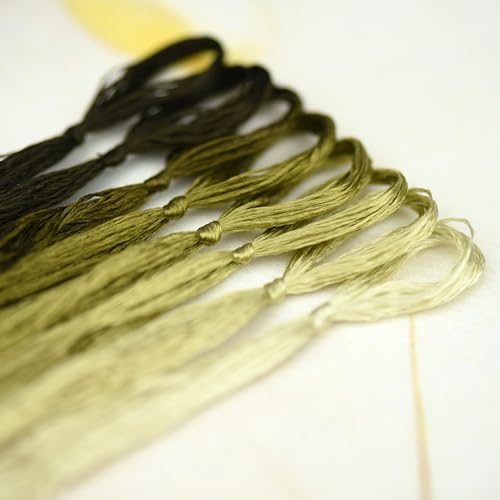 Natural 100% Mulberry Handmade Embroidery Silk Thread Silk Floss (85) - color: 85