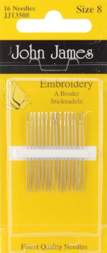 Crewel/Embroidery Hand Needles-Size 8 16/Pkg