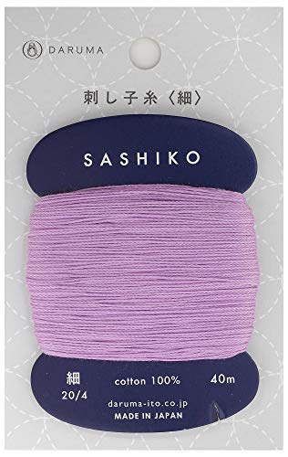 Daruma Yokota 01-2400 Dharma Sashiko Thread (Thin) Card Wound Col.210 15.6 ft (40 m) - color: Col.210
