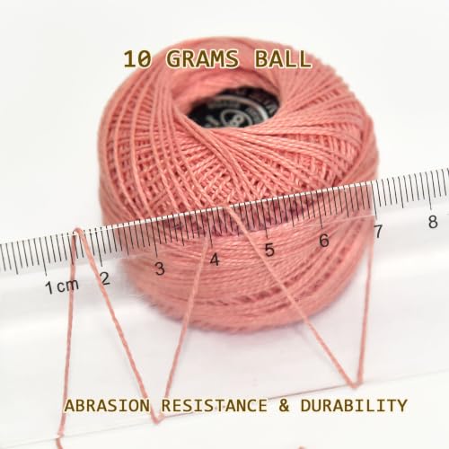 Double Mercerized Egyptian Long Staple Cotton Pearl Thread Ball 10 Grams Rainbow Color 12 Colors per Box for Crochet Hardanger Kniting Hand Sewing,Classic Royal BluePalette - color: Classic Royal Blue Palette