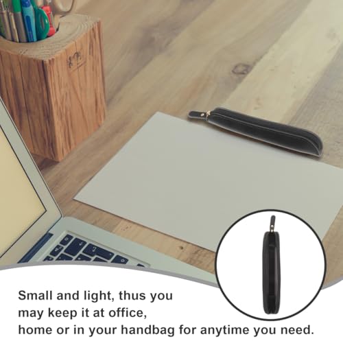 Insulin Pen Cooler Travel Case: Small Insulin Pen Organizer Storage Bag Portable PU Leathe Pouch for Pencil Other Diabetic Medication Supplies Black