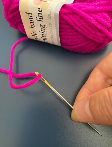 Tiazey 51 Gold Eye Sewing Needles, with Threader & 21 Colors Threads - color: 51 Gold Eye Needle with Threads