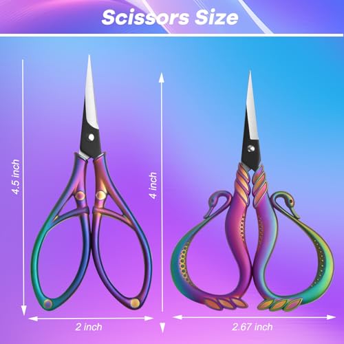 AQUEENLY Embroidery Scissors Matte Small Sewing Scissors for Fabric Cutting
