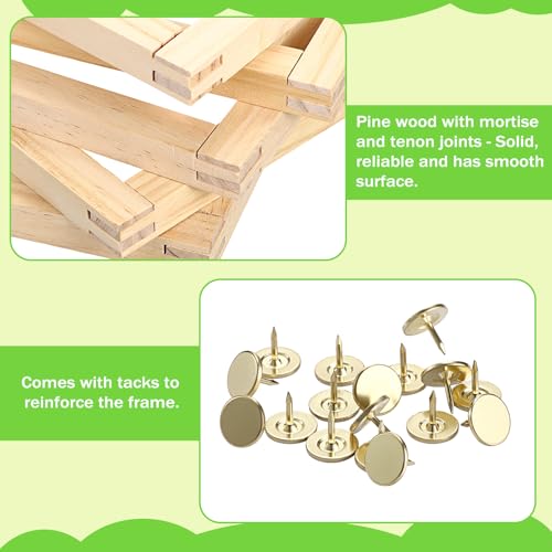 OwnMy 9 Inch Needlepoint Stretcher Bars Wood Stretcher Bars for Needlework - size: 9 Inch