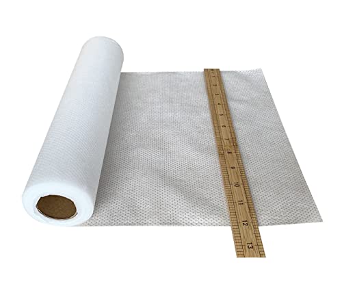 HimaPro No Show Invisible Mesh Machine Embroidery Stabilizer Roll - Light to Medium Weight 1.8 Ounce(12 inch x 10 Yard) - Made of Embossed Nylon - size: 12 inch x 10 yard