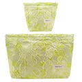 getgto 2 Pcs Makeup Bags, Large Cosmetic Bag Travel Toiletry Bag - color: Cyan