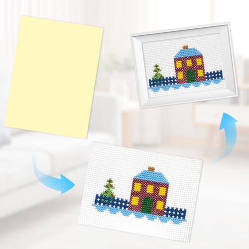 AXELIP Self Stick Mounting Board 9 X 12 inch 2mm Thickness, for Cross Stitch, Photo Frame Backing （4 Pack） - size: 9 x 12 in