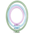 LAMXD 3 Pieces Embroidery Hoop Rectangle Oval Shape Embroidery Frame Cross Stitch Hoop Sewing Tool for Art Craft Handy Sewing (Multicolor),with Gold Eye Embroidery Needles… - style: 3 Sizes Oval