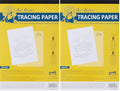 Aunt Martha's 8.5-Inch by 12-Inch Tracing Paper, 50-Sheet (Pack of 2) - size: 9-x-12-Inch (Pack of 2)
