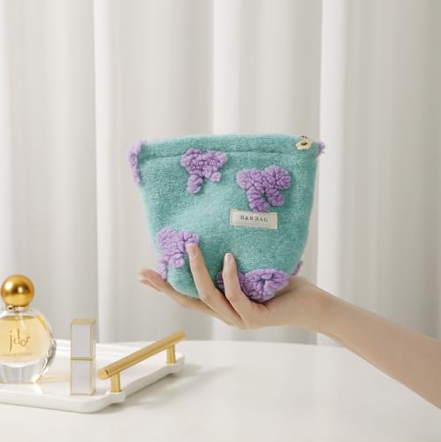 getgto 2 Pcs Makeup Bags, Large Cosmetic Bag Travel Toiletry Bag - color: Girly green