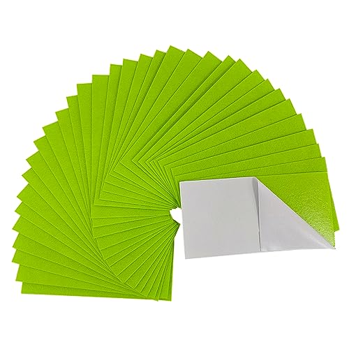 Jtnohx Self Adhesive Felt Sheets Adhesive Backed Felt Fabric Green 4"x8" - color: Green