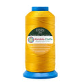 Mandala Crafts Size 69 210D T70 Gold Bonded Nylon Thread, 1500 YDs - color: Gold, size: T70 #69 210D/3 1500 Yards
