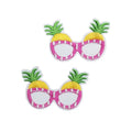 Cartoon Summer Seaside Sun Coconut Hat Embroidery Hot Melt Adhesive Clothes Bag Iron On Hand Sewing Patch (2 Glasses Patch) - style: 2 Glasses Patch