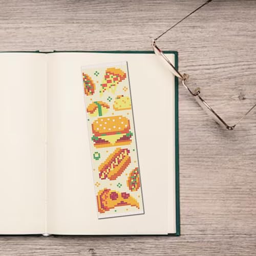 FREEBLOSS 6 Set Cross Stitch Bookmark Kit 11 CT Stamped Cross Stitch Kit DIY Embroidery Bookmark Kits for Adult Beginners with Instructions, Boy Theme, 6 x 20 cm/8" x 2.4" - style: Boys
