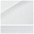 18 Mesh 21"x17" Mono Needlepoint Canvas Roll, White, Cotton - size: 18mesh 21"x17"