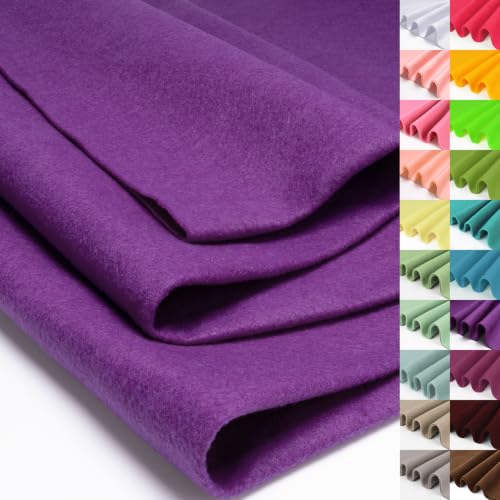 XSEINO Fuchsia Purple Large Felt Fabric 72" X 36 "(2 Square Yards) - color: Fuchsia Purple
