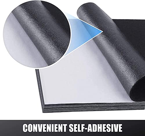 RZJZGZ Adhesive Felt Sheet Black Felt 8.3x11.8in 1mm Fabric Adhesive Sticky Back Felt Sheets for Art and Craft Making (5PCS) - color: Black 5