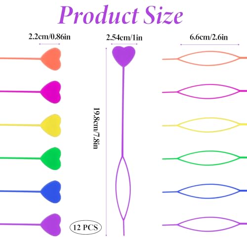COMNICO 12pcs Quick Beader for Hair Braids Loading Beads Braid Stringer Ponytail Maker Plastic Hair Tail Beading Tools Kit for Kids Girls (Colorful)