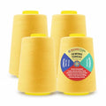 Mandala Crafts 40S/2 Butter Cream Polyester 4 Pack of Serger Threads Cones - color: Butter Cream, size: Pack of 4 40S/2 24000 YDs