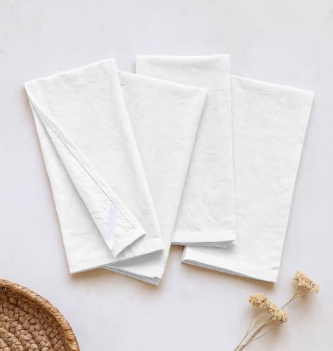 Flour Sack Towels 24 Pack Oversized, 18"x28", 100% Cotton, Prewashed Soft, Lightweight Dish Towel for Baking, Wrapping Bread, Drying, Embroidery Projects - White - color: White, size: 18" x 28" - 24 Pack