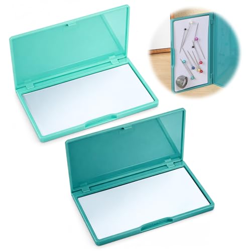 2PCS Sewing Needle Case Magnetic Sewing Needle Storage Magnetic Tin