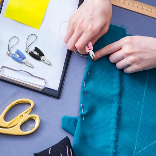 Chunful Tiny Scissors with Cover, TSA Approved Mini Travel Scissors, 12 Pcs