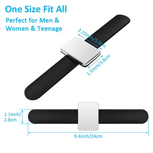 Coitak 3 PCS Magnetic Pin Holder Wrist Band, Magnetic Sewing Wristband
