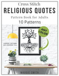 Religious Quotes | Cross Stitch Pattern Book for Adults: Large Counted Needlepoint Designs | Easy for Beginners