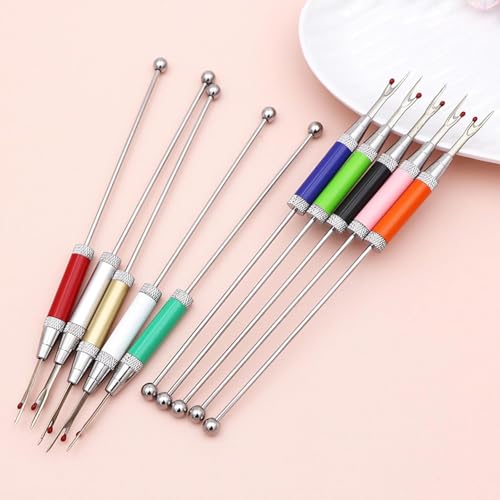 10 Packs Beadable Thread Cutter Seam Rippers for Sewing Metal Embroidery Removal Tool Beaded Tag Remover for DIY Craft (Pink) - color: Pink