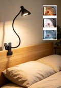Clip on Light LED Reading Light for Books in Bed, Eye Care Reading Lamp - color: Black