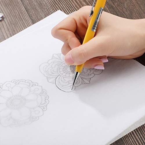 Tenare 250 Sheets Tracing Paper for Drawing Light up Tracing Paper Pad Translucent Sketching Drawing DIY Crafts Painting Works(White,8.3 x 11.7 Inch) (Pack of 2) - size: 8.3 x 11.7 Inch (Pack of 2)